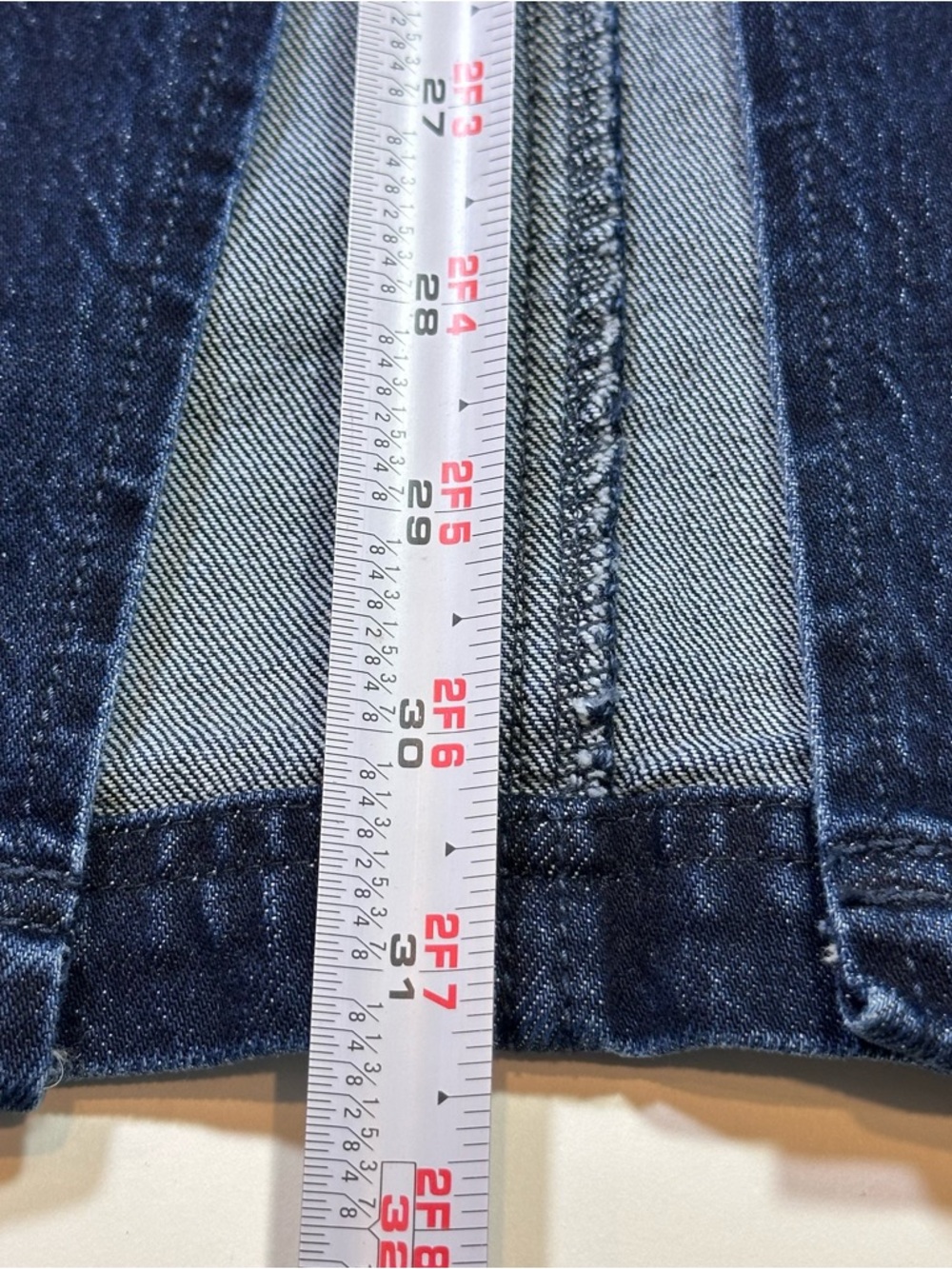 Anthropologie Pilcro Skirt Women’s Size 14 The Arden Double-Waist Midi Dark Wash - Picture 8 of 16